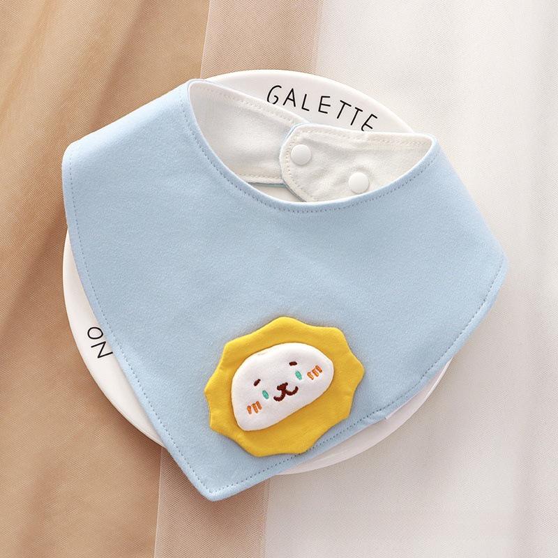 360° Rotating Waterproof Cotton Baby Bib for Ages 0-2