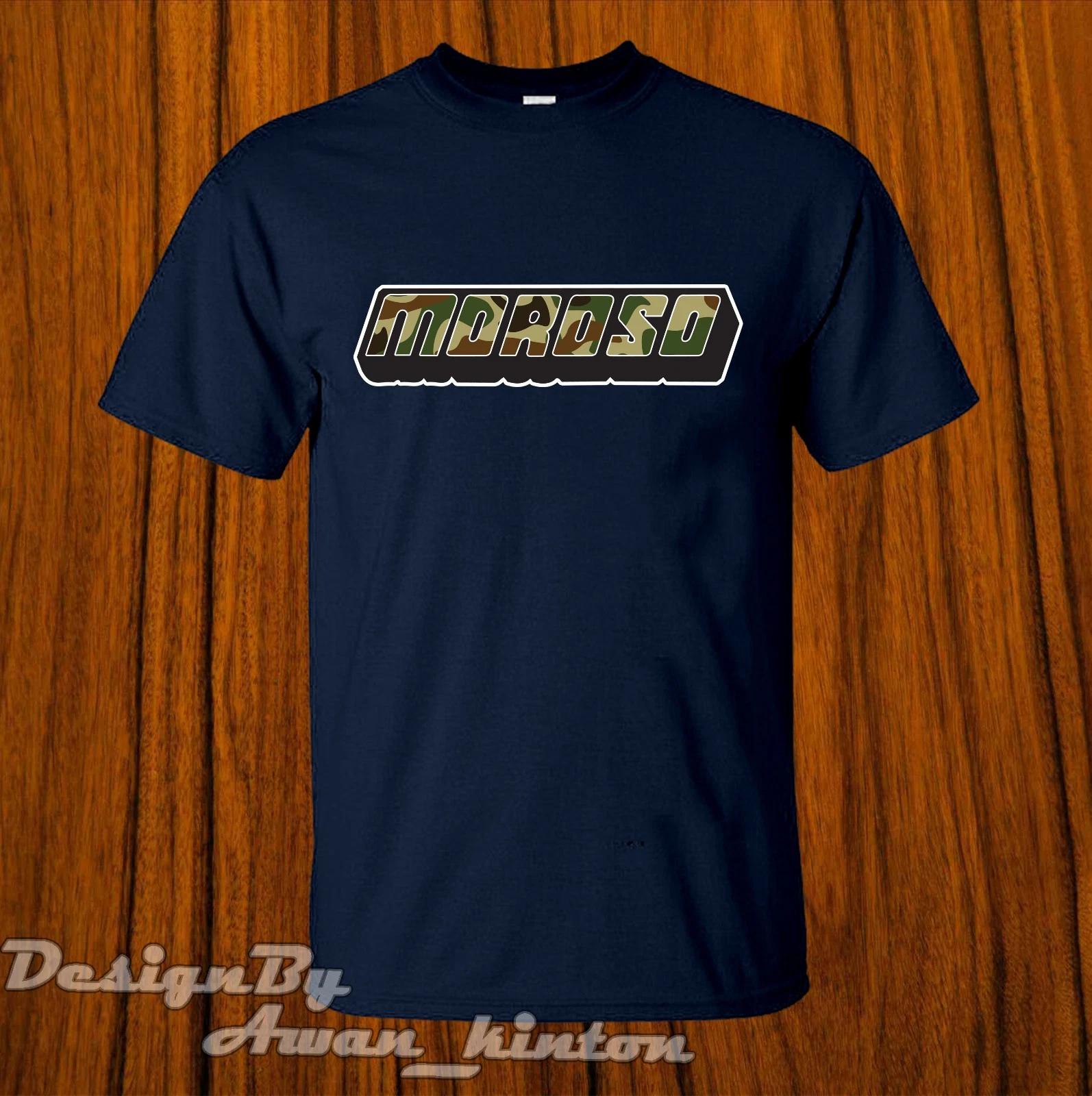Men s and Women s T-shirts Clothing Dark Blue Color Tshirt Funny Moroso Logo Made In Usa S