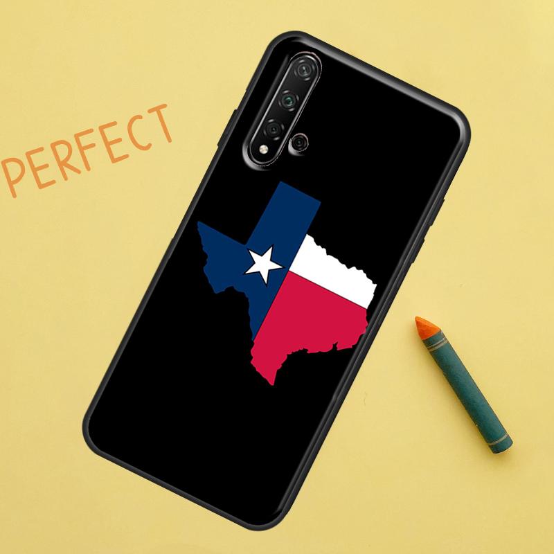 Texas Flag For Huawei Nova 10 9 SE 11 Pro 12i 11i 8i Y60 Y70 Y90 Y61 Y91 Y72 Y73 P20 P40 P30 Lite Case
