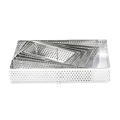 

6Pcs Stainless Steel Tart Ring Mold for Baking, Perforated Pastry Mould for French Dessert Small Fruit Tarte Crust Tartle