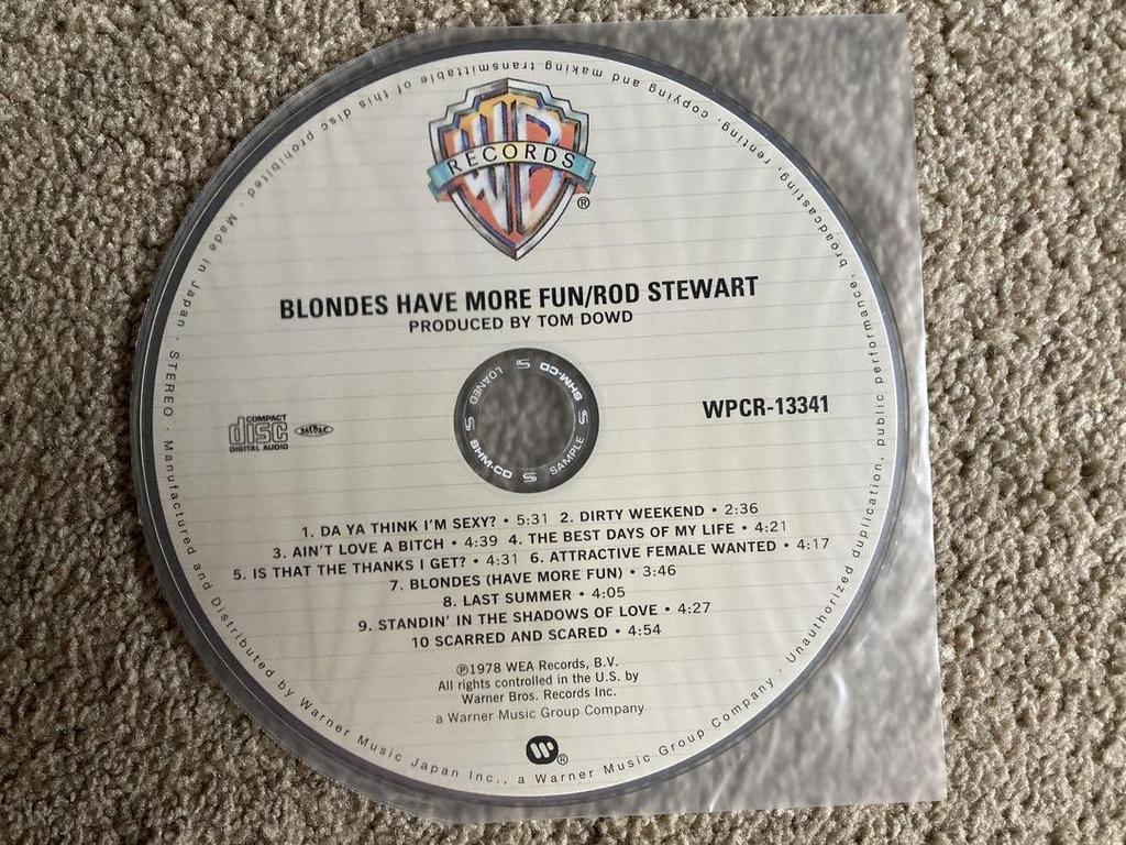 [USED] Paper jacket SHM-CD Rod Stewart Superstar Prefers Blondes