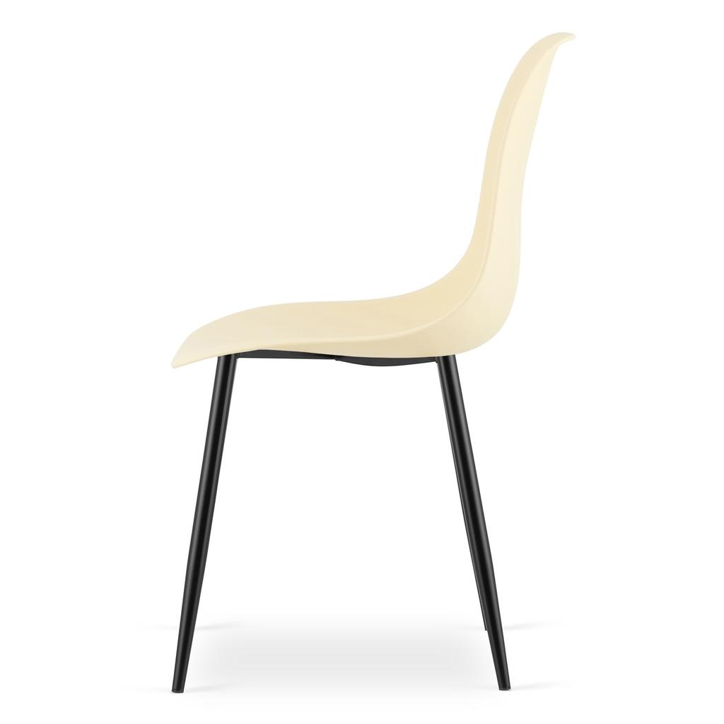 WAT Chair Cream / Black Legs X 2
