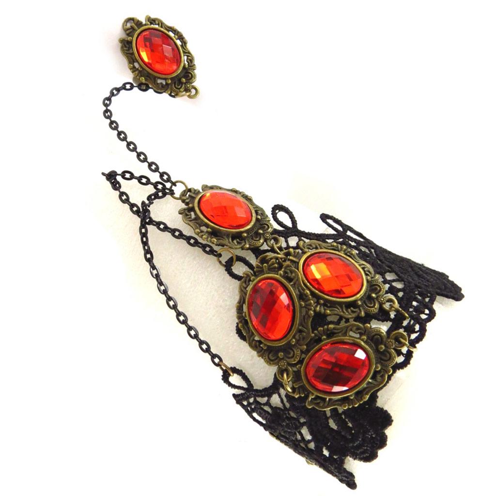 Les Trésors De Lily [K6575] - Designer Set 'Courtisanes' Red Black (lace)