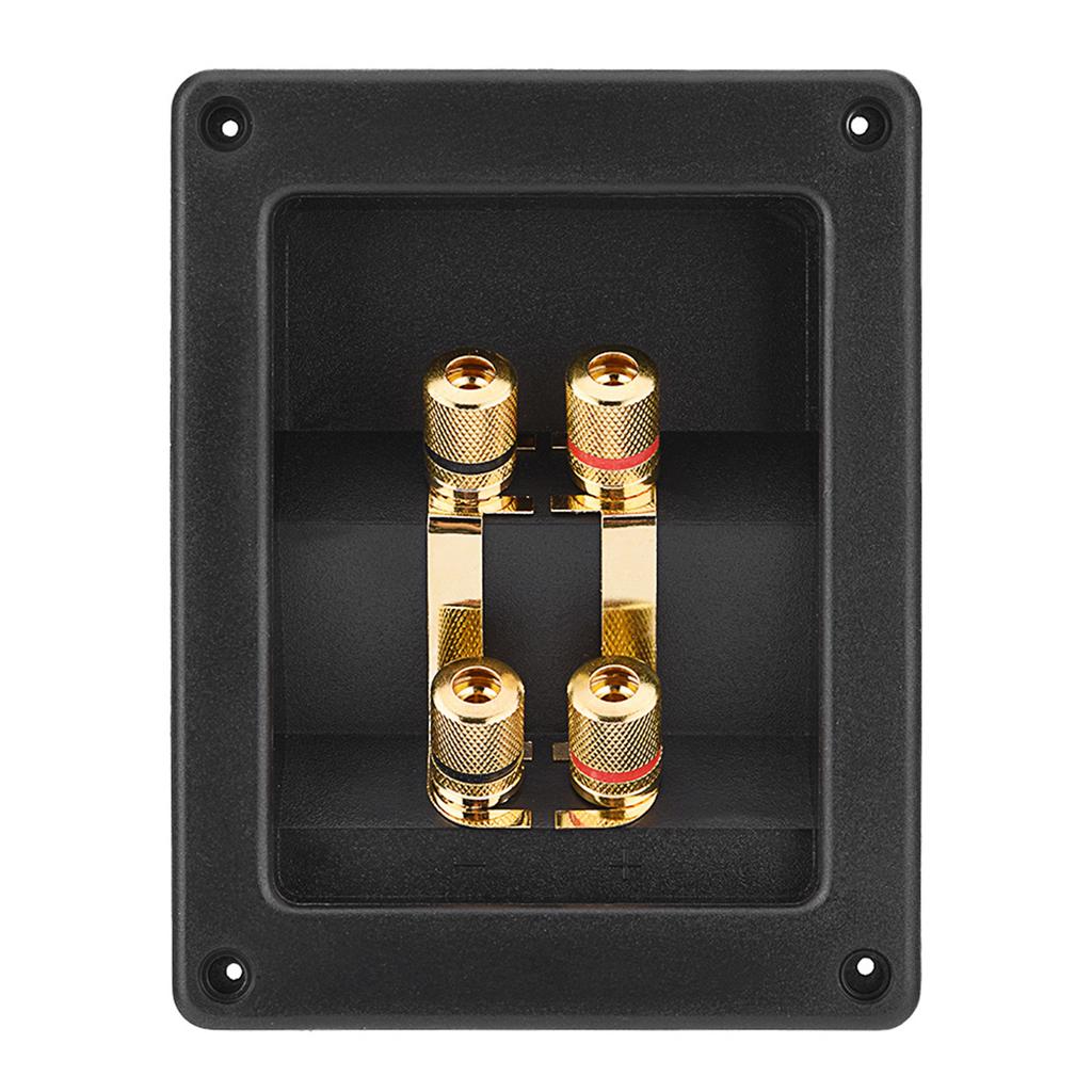 4 Copper Binding Post Terminal Cable Connector Speaker Terminal Box Acoustic Components