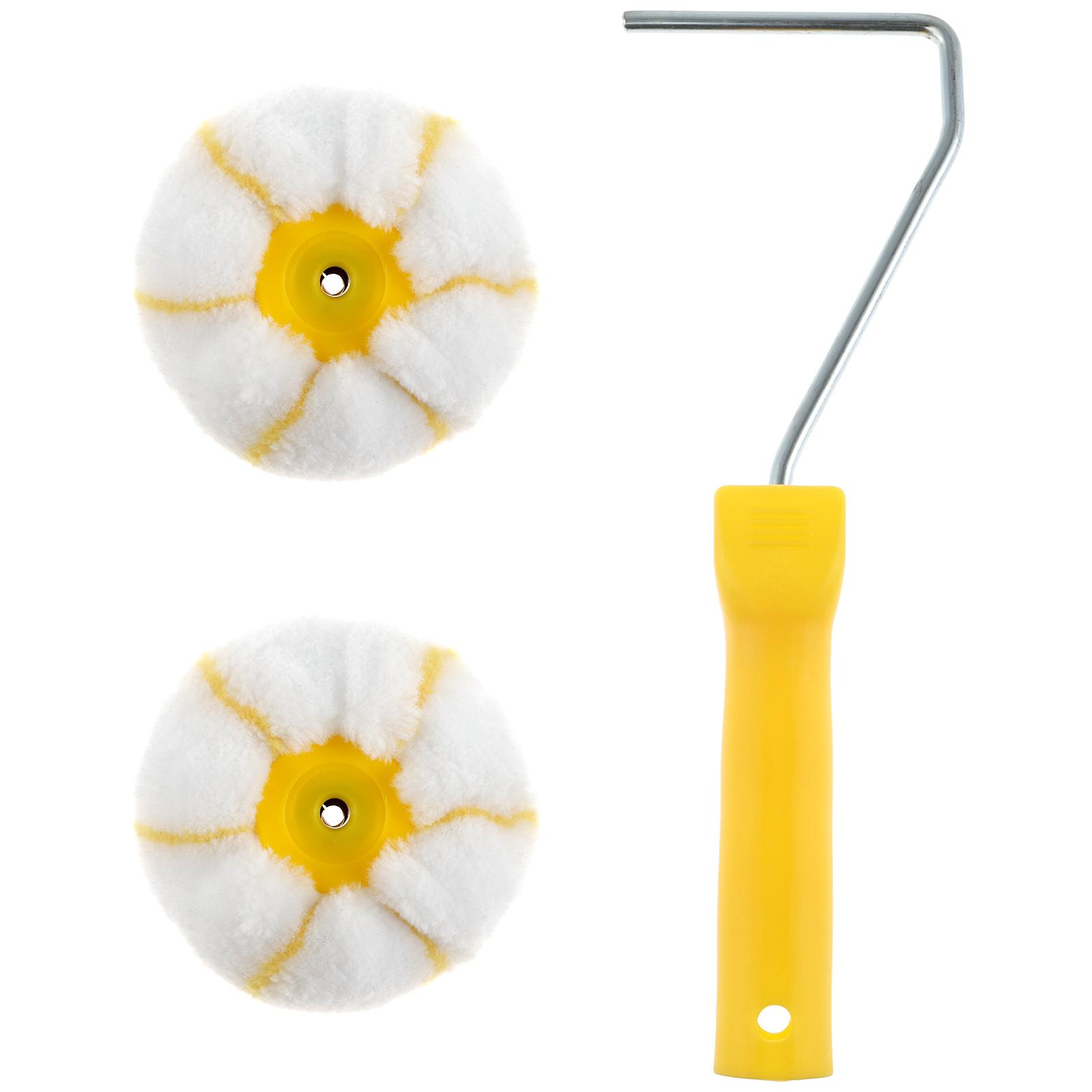 

Corner Paint Roller Kit Efficient Drywall Corner Roller Tool Corner Edger Paint Roller Easy to Clean Corner Painting Tool