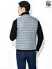 Bvaeocl Down Inner Down Vest with Includes Storage BV49 Men's Vest, Stand-Up Collar, Lightweight, Warm, Ultralight, Pouch, (JP, Alphabet, M,