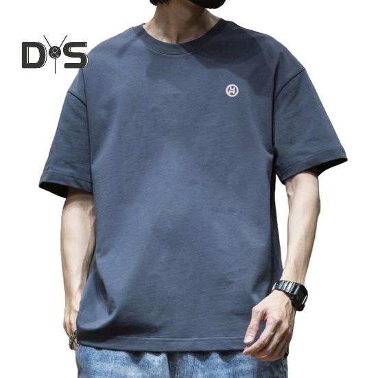 Pánské tričko s kulatým výstřihem, s krátkým rukávem, volného střihu, letní prodyšné, ležérní pulovrové topy pro každodenní nošení