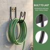 Wall Mount Water Hose Rack Rust Proof Flex Hose Hanger Tool Holder Garden Water Pipe Hook  Outdoor