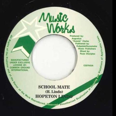 

7inch Record HOPETON LINDO School Mate CGI7043 Music Workc 2022 UK Reggae Ska Dub
