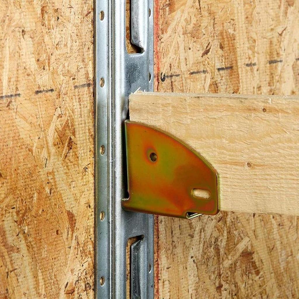 Portable Wood Beam Brackets Fittings E Track End Socket Lumber Holder for Trailer and Warehouse Storage