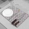 Dish Drying Mat In The Cabinet Drying Mats Microfiber Absorbent Table Placemat Non Slip Heat Resistant Drain Drying Pad