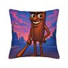 Federa Cuscino Tung Tung Sahur Cartoon Friends Copricuscino Comodo per Sedia Salotto Federe Cuscino Retro Trendy