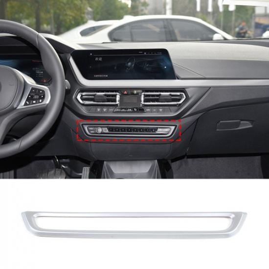 ABS Silver Center Console Volume Knob Frame Trim For BMW 1 2 Series -