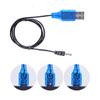 USB-Stromkabel USB auf DC3,7V Stromkabel USB auf DC2,5mm Kabel zum Laden von Lithiumbatterien in RC-Fahrzeugen LED-Anzeigen