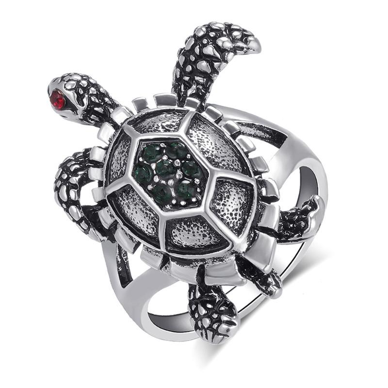 

Little turtle ring - vintage european & american ins style sea turtle ring - unisex No. 7