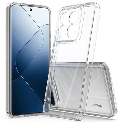 Stoßfestes, schlankes, kristallklares Acryl-Hartschalenetui für Xiaomi 14 Pro Mi 14 Ultra Redmi Note 13 Pro 4G Redmi 13C A3, kratzfeste, transparente Telefonabdeckung