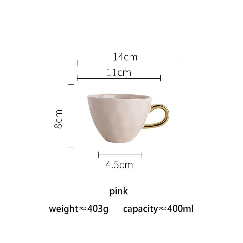 

Мраморная керамическая кружка с золотым ободом для кофе, молока, фруктового сока, чашки для завтрака для офиса и дома, идеальный подарок на день рождения розовый