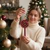 Lightweight Flocked Tree Hanging Soft Edging Retro with Gold Ornaments Christmas Red Velvet Flocking Fabric