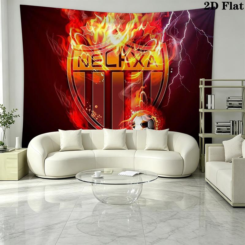 Necaxa Fc Wall Tapestry Aesthetic Wall Hanging Printed Fabric Blanket Decorative Tapestries for Bedroom Living Room Home Decor