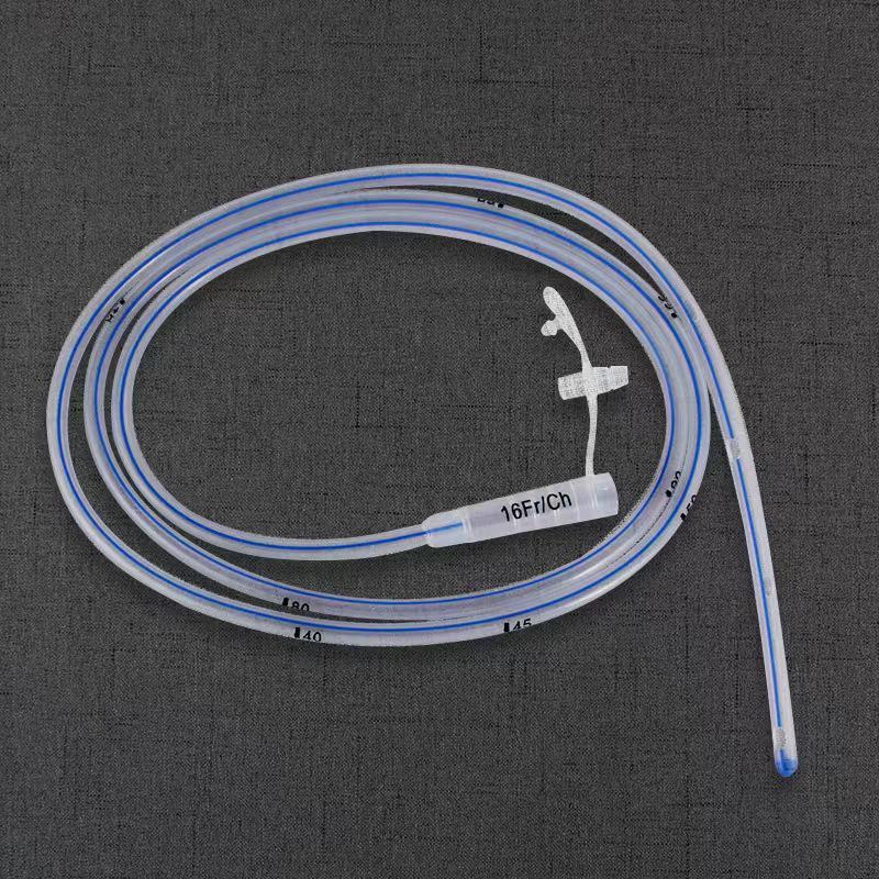 Sterile Silicone Nasogastric Feeding Tube for Elderly and Comatose Patients, Long-Term Use Without Guidewire