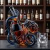 Carafa de sticlă în formă de caracatiță Sticlă borosilicată artistică 3D pentru Whiskey Vin Băuturi răcoritoare 350ml Lichid decorativ