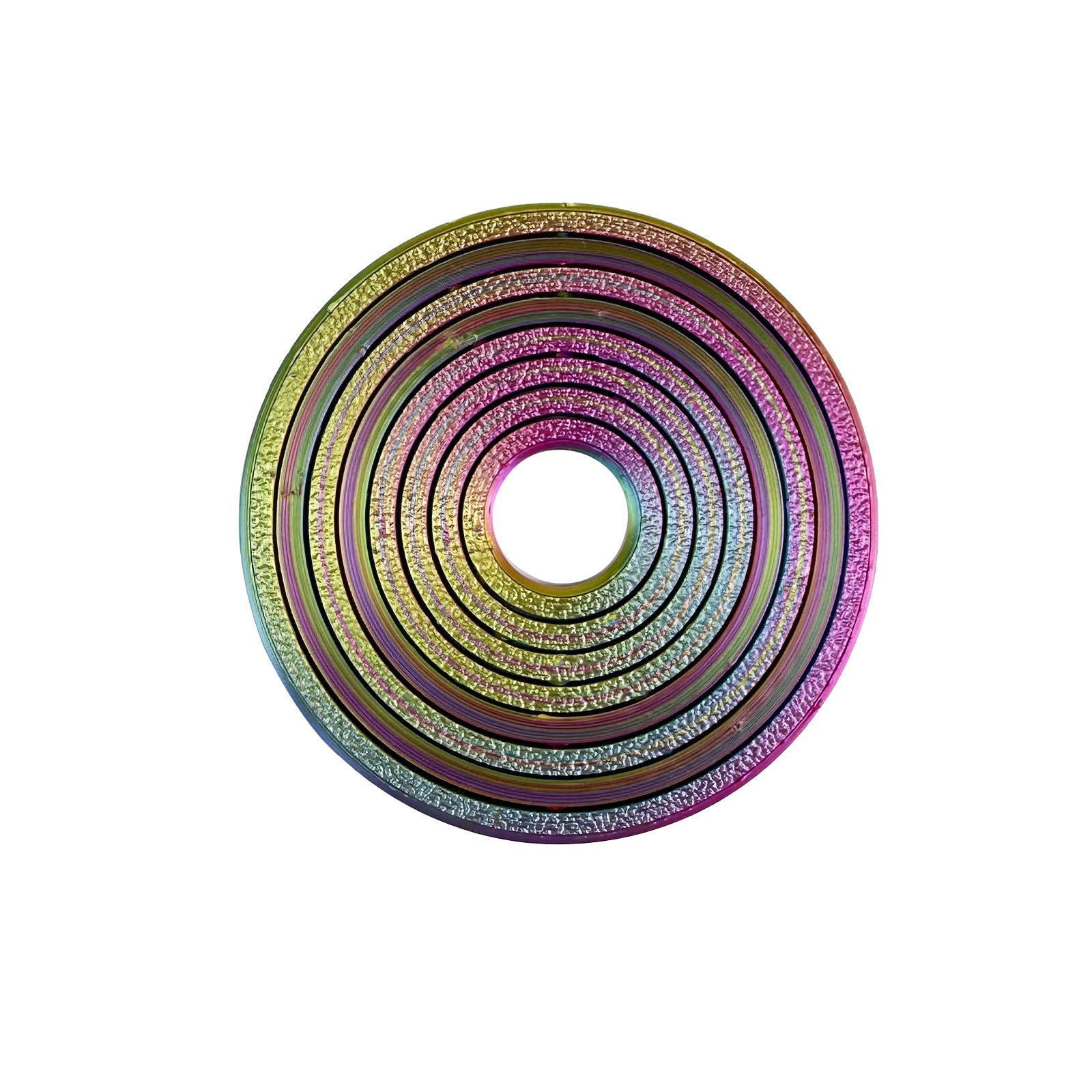 

вращающаяся металлическая настольная игрушка-антистресс 8-ring design разноцветный