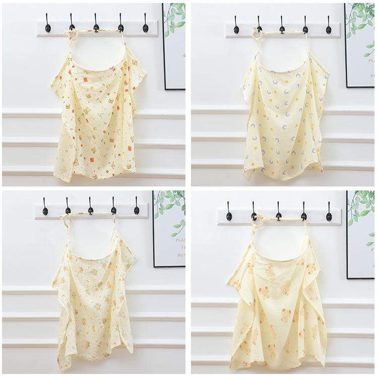 Breathable Cotton Nursing Cover - Anti-Exposure Modesty Cloth Set for Breastfeeding Moms