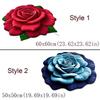 Soft Peony Floor Mat Special-shaped Door Gasket Flower Carpet  for Living Room Tea Table Bedside
