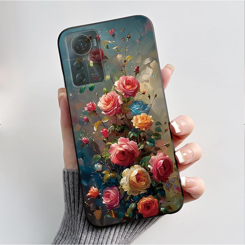Für ZTE Blade A72S A7050 Hülle Für ZTE Blade V41 Smart Cover Luxus Mode Schmetterling Blume Silikon Weich Schwarz TPU Stoßfänger Schale
