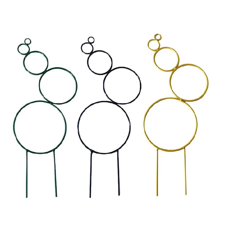 Indoor Plant Trellis Round Shape Garden Trellis for Climbing Plant Wire Stake