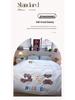 2025 New Style Full Cotton Embroidery Bedding Set: Includes Duvet Cover, Bed Sheet, and Three-Piece Dorm Towel Set