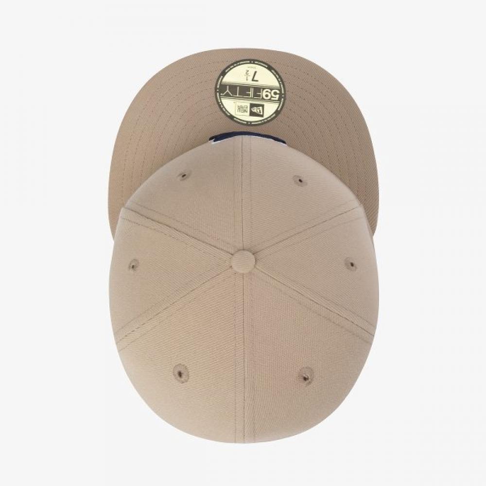 New Era Atlanta Braves Umriss Fitted Cap Kamel 15131692