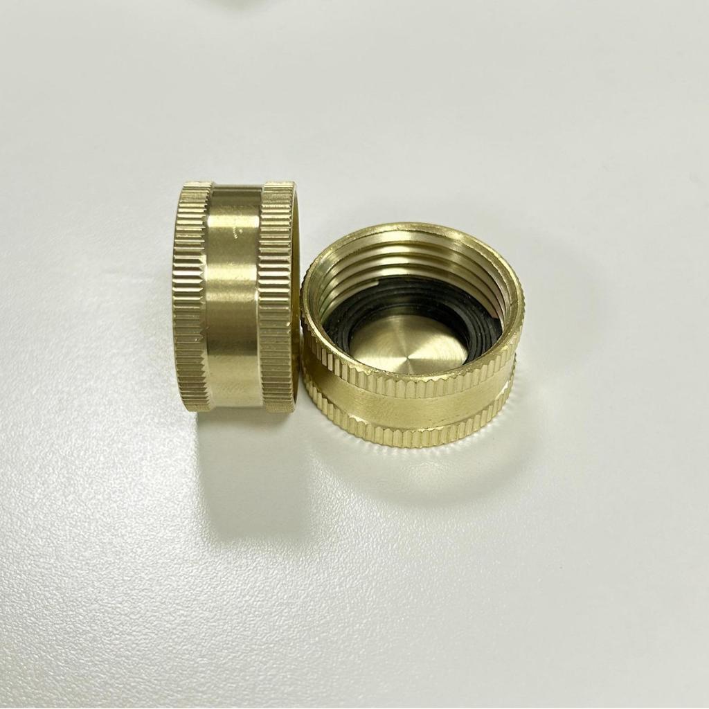 3/4" Female Brass Garden Hose Cap Plug