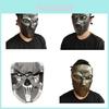 Slipknot Mick Fantastisk Silver- och Kopparfärgad Ansiktsmask För Halloween och Cosplay-evenemang