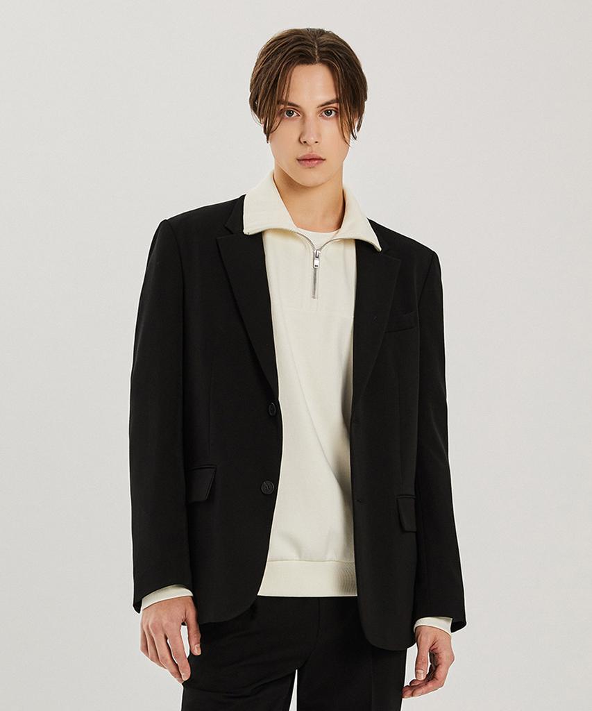 Adhoc Tr Oversized Single Jacket (Black) (Hz9Jk20-39)