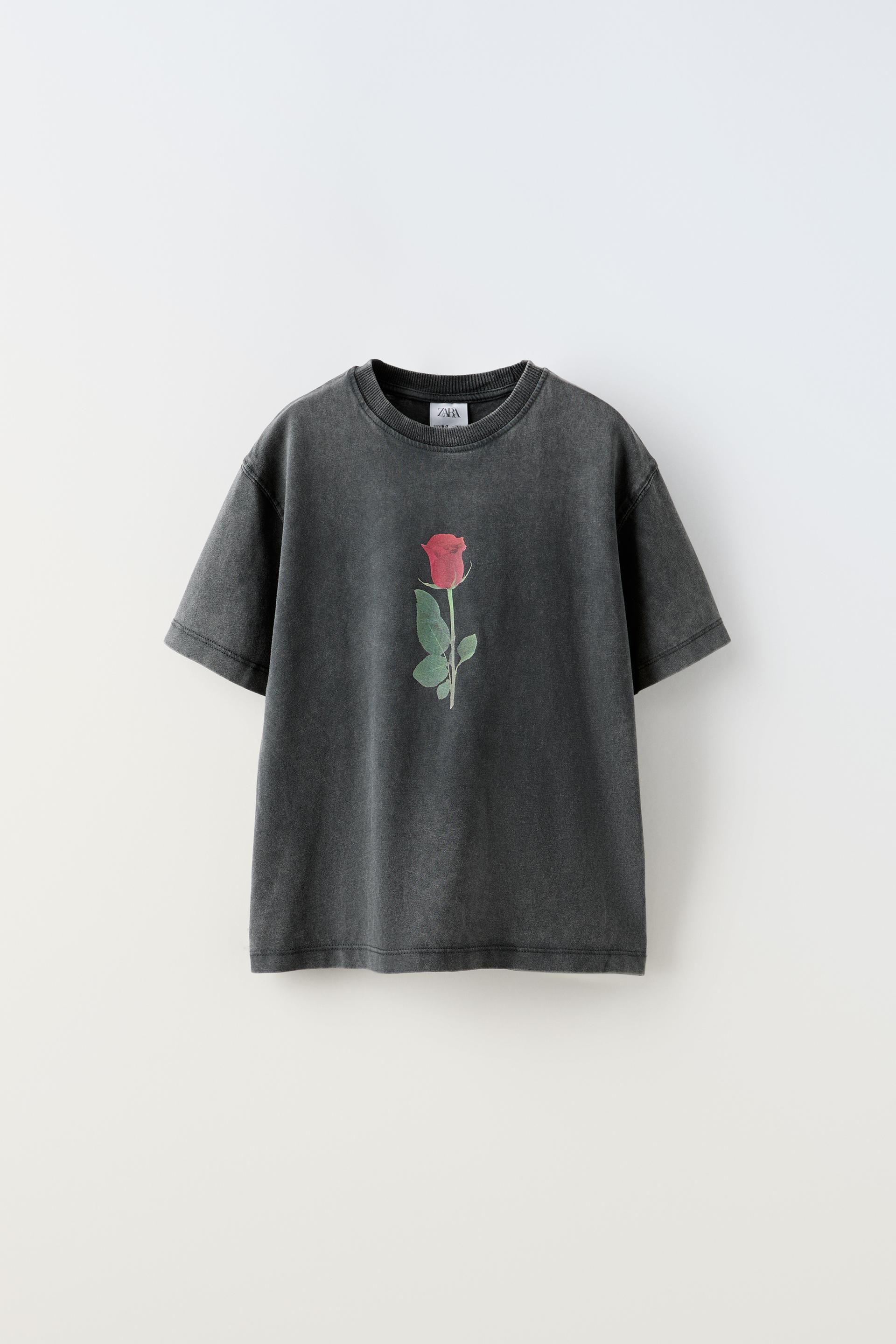 

ФУТБОЛКА FADED С РОЗОЙ