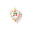 2 Pcs Resin Double-Sided Enamel Heart Painted Charms Flower Tulip Cherry 304 Stainless Steel Pendants DIY Necklace 25mm x 17mm