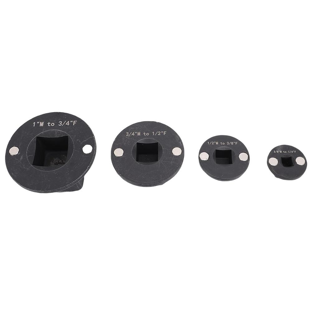 4PCS Insert Low Profile Impact Socket Adapter Set Drive Reducing 1in M 3 4in F 3 4 In M 1 2in F 1 2in M 3 8in F 3 8in M