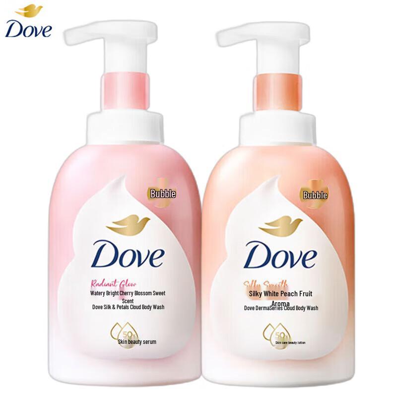 

Dove Foaming Shower Mousse - Cherry Blossom & White Peach (2x400ml)