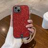 Luxury Glitter Faux Diamond Plated Lanyard Shiny Phone Case For iPhone 18 17 16 15 14 13 12 11 Pro Max Plus XR 17Air 17E 16E