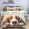 Basset Hound Pattern Bedding Home Decoration Birthday Gift (1 * Duvet Cover + 2 * Pillowcase, Without Core)