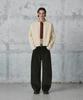 GLW Velvet Corduroy Curved Pants Khaki