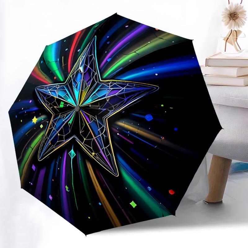 

1pc Cosmic Star Automatic Umbrella - Automatic Opening And Closing, Sturdy Iron Frame, Formal Occasions yy251018111