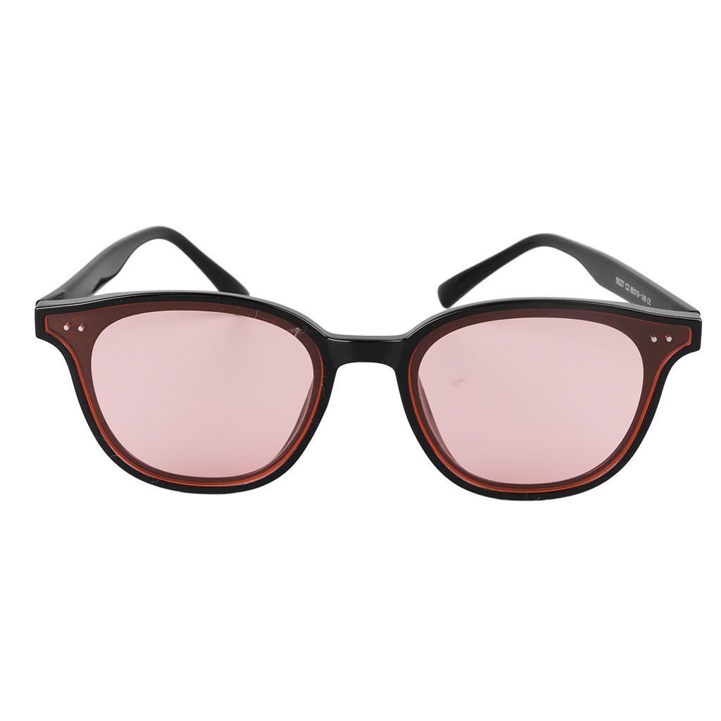 Women Sunglasses Stylish Lightweight Lady UV Protection Glasses for Outdoor Travel Black Frame Pink