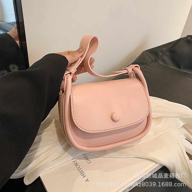 Fashion popular small bag women's 2025 new trendy small fresh women's shoulder bag foreign style underarm crossbody saddle bag