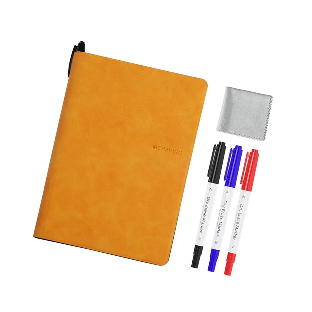 Double-Side Magnetic Whiteboard Notebook with Erasable Marker Portable Writing Board for Office Meeting Writing Drawing