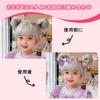 Fashionable and cute ribbon hair bands for kids, purple, for girls, no need to tie hair, 10-pack