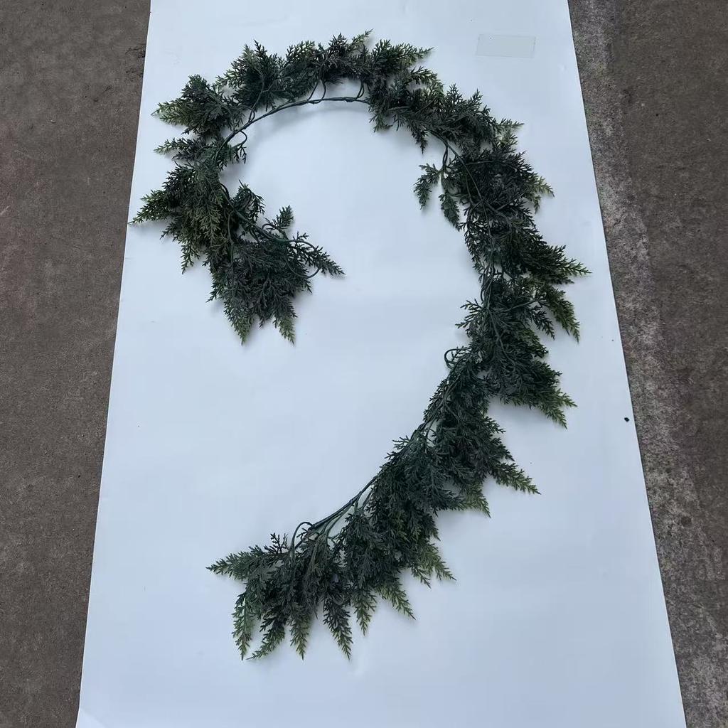 1.8m Christmas Soft Rubber Feel Leaf Needle Rattan Christmas Decoration Christmas Rattan Decoration