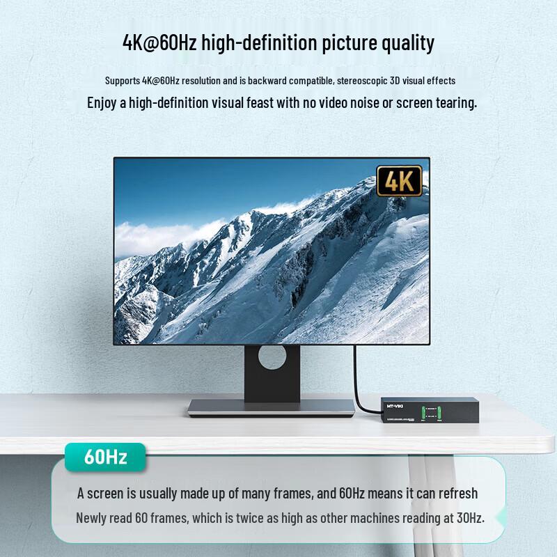 MT-viki 4K 60Hz HDMI KVM Switcher