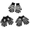 Gants Tricotés Lumineux Crâne Chauffe-Mains Gants Poignet Paillettes Crâne pour le Cyclisme